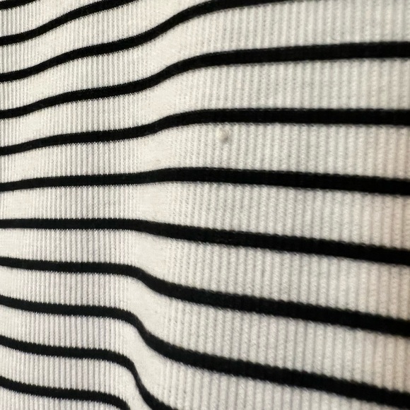 NWT polyester medium stripped body con forever 21 dress black and white - Picture 8 of 8